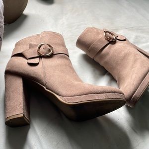 Tan ankle boots